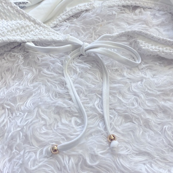 NWT Love & Sports White with Gold hardware Bathing Suit Bottom - Picture 5 of 7